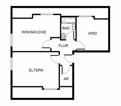 Demnächst frei! 2-Zimmer-Wohnung in Herne Unser Fritz