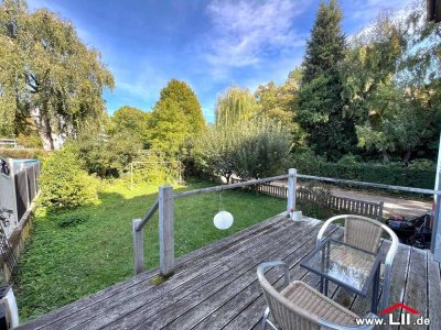 3-Zimmer-Wohnung mit privatem Garten und Garage in F-Praunheim