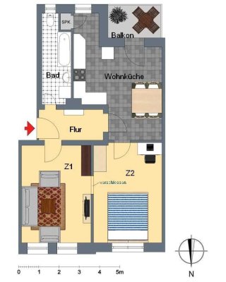 Attraktive Wohnung in Bessungen zu vermieten