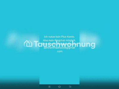 Tauschwohnung: Billiger 1,5 Zr DG Wohnung zum Tausch ggn 2,5oder3 Zr Whg