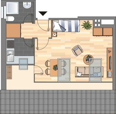 1-Zimmer-Wohnung in Delmenhorst zu sofort Verfügbar!
