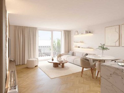 3-Zimmer-Neubauwohnung mit ruhiger Dachterrasse im Kö-Karree - nur 80m von der Königsallee entfernt