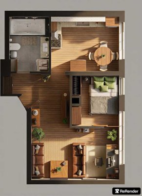 Moderne 2-Zimmer Wohnung, Gemarkung Thalkirchen