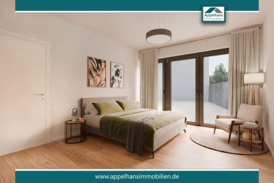 Zentrale Neubauwohnung mit Terrasse – 2 Zimmer, modern & hell