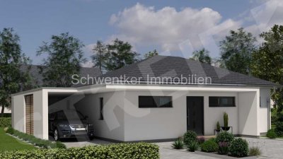 Minibungalow mit Grundstück in Hille Oberlübbe  KFW 40 WP Fußbodenheizung..