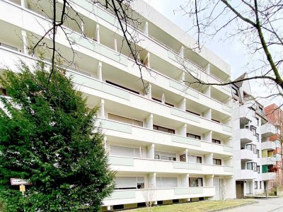 Renovierungsbedürftige vermietete 1 Zimmer-Wohnung mit West-Balkon, perfekte Lage direkt neben BMW