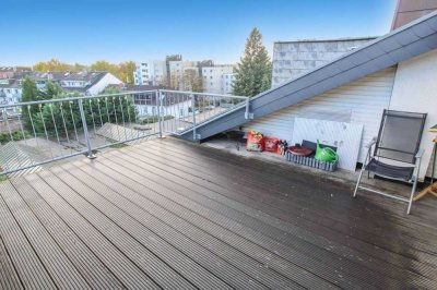 Attraktive Aussichten: Vermietete 4-Zimmer-Maisonette-Wohnung mit Dachterrasse