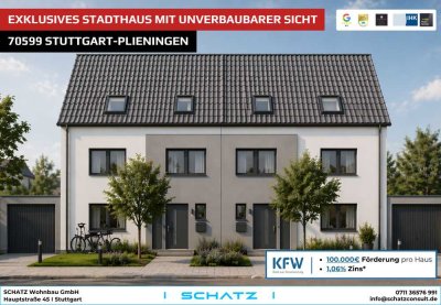 Exklusives Stadthaus mit unverbaubarer Sicht - bis zu 100.000€ Förderung