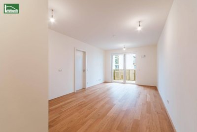 Ihre Suche hat ein Ende - Provisionsfreier 2-Zimmer mit Balkon im begehrten "Hirschfeld - naturnah wohnen" - sofort beziehbarer Erstbezug