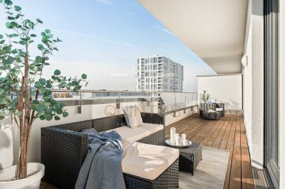 Beeindruckendes Penthouse mit drei Zimmern und traumhaften Ausblicken