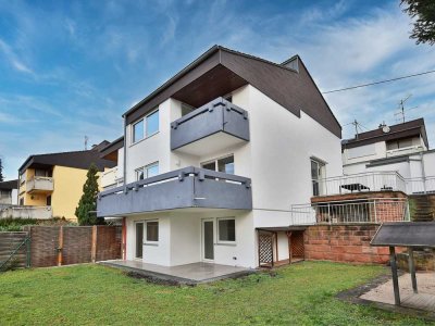 Schön aufgeteiltes Einfamilienhaus mit moderner Küche,  Kamin und tollem Garten