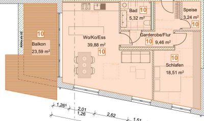 Attraktive Wohnungen zu vermieten (Erstbezug) - Wohnung Nr. 10