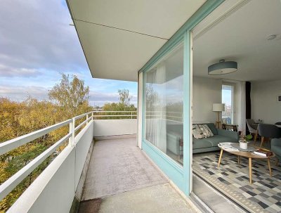 Zum 1.8.26*Bogenhausen-Cosimapark. Helle Wohnung mit umlauf.  Loggia und Weitblick! WG-geeignet. TG