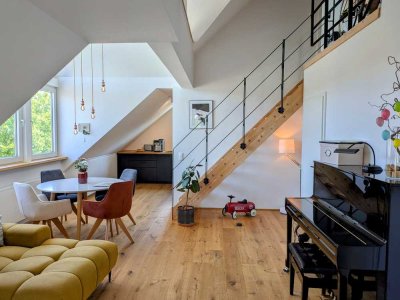 Außergewöhnliche 3-Zimmer-Maisonette-Wohnung zentral in Baesweiler mit Balkon und Tiefgarage
