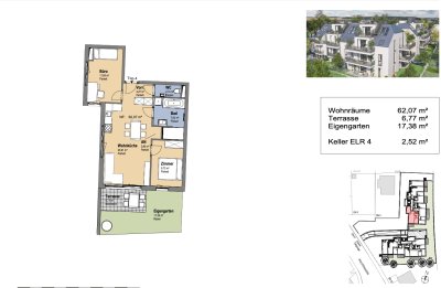 Neues Projekt in der Schwarzelackenau beim Marchfeldkanal - noch 18 Einheiten verfügbar!