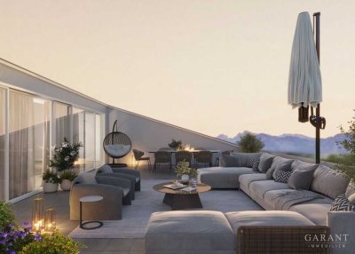 Neubau: Exklusive Penthouse-Wohnung mit Bergblick