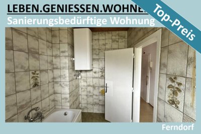 SANIERUNGSBEDÜRFTIGE WOHNUNG ZUM TOP-PREIS - BESICHTIGUNGSTERMIN AM MITTWOCH, 27.8.2025 UM 18:00 UHR