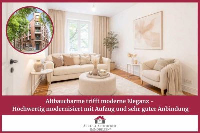 Altbaucharme trifft moderne Eleganz -
 Hochwertig modernisiert mit Aufzug und sehr guter Anbindung