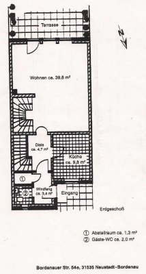 Freundliches und gepflegtes 4-Raum-Reihenhaus in Neustadt-Bordenau von privat, ohne Makler