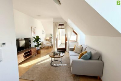 1220 : Dachgeschoß-Wohnung mit den besten Aussichten