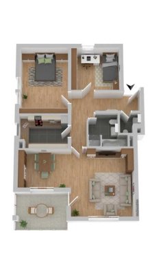 Top Kapitalanlage - vermietete 3-Zimmer Wohnung in bevorzugter Lage WE28