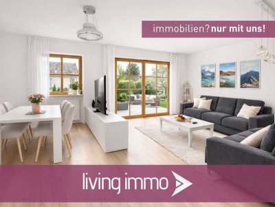 Helle und frisch sanierte 3-Zimmer-Wohnung mit großer Süd-Terrasse und Garten