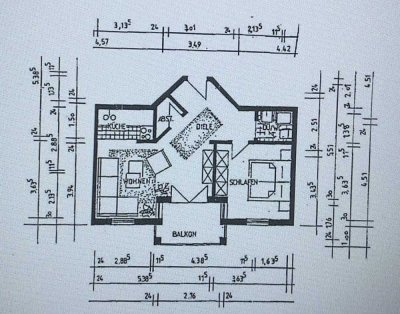 Schöne möblierte 2,5-Zimmer-Wohnung mit EBK in Sigmaringen