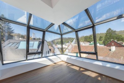 Wo Wien aufhört und der Wienerwald beginnt – Penthouse mit privatem Weinbergpanorama