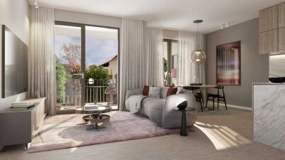 Modern wohnen in Stuttgart-West: EH40 QNG-Neubau, 3-Zimmer-Eigentumswohnung mit Balkon zum Kauf