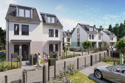Doppelhaushälfte im Grünen mit 124m² Wohn-/Nutzfläche, energieeffizient!