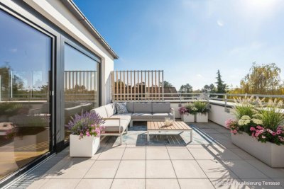 Ihr neues Zuhause über den Dächern – Erstbezug mit sonniger Terrasse &amp; Garagenplatz!