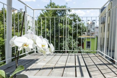 Entzückende Balkonwohnung mit Grünblick | Gemeinschaftsgarten