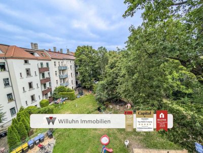 Wunderschöne 3RW in Stötteritz | EBK, Balkon, Abstellkammer und Keller | Großer Gemeinschaftshof!