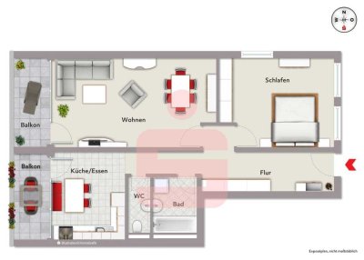 Schöne helle Wohnung mit solventem Mieter