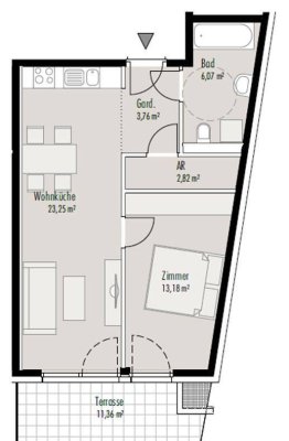 Barrierefreie 2-Zimmer Neubau-Erdgeschosswohnung mit Terrasse und Garten in Kundl