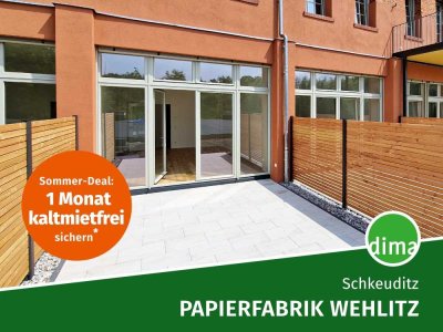 ERSTBEZUG sanierte Papierfabrik | Maisonette-Whg. mit Garten, Südwest-Terrasse, Gäste-WC, HWR u.v.m.