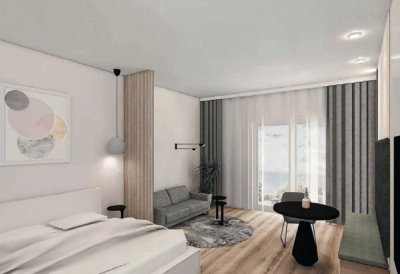 1 Zimmer Neubauwohnung mit Garten und Einbauküche
