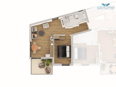 Stilvolle Neubauwohnung mit großem Südwestbalkon