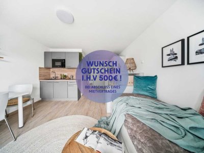 Zieh ein und freu dich über 500 € extra: Dein möbliertes 1-Zimmer Apartment