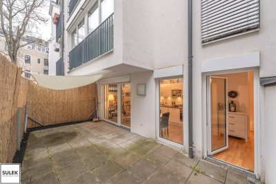 *** Ab sofort: Perfekte Singlewohnung mit großer Innenhof-Terrasse beim Schubertpark ***