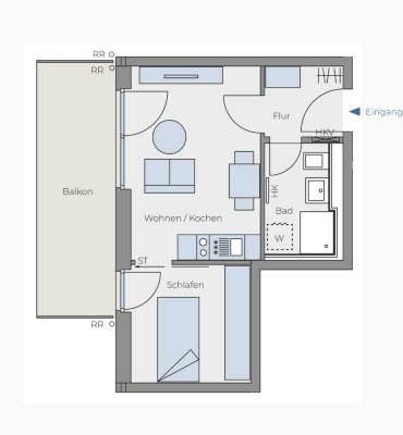 Attraktive 1,5-Raum-Wohnung in Höhenkirchen-85635