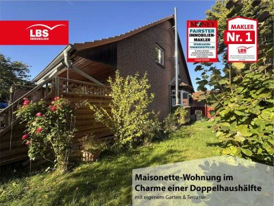 Maisonette-Wohnung im Charme einer DHH – mit eigenem Garten & Terrasse