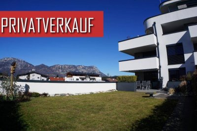 Hochwertige Gartenwohnung (BJ 2020) mit Bergpanorama | Bad Häring | PRIVATVERKAUF