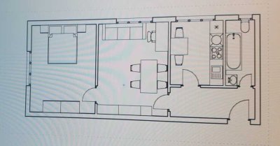 Zwischenmiete Möblierte 2-Zimmer-Wohnung in Karlsruhe(26.08–20.9)