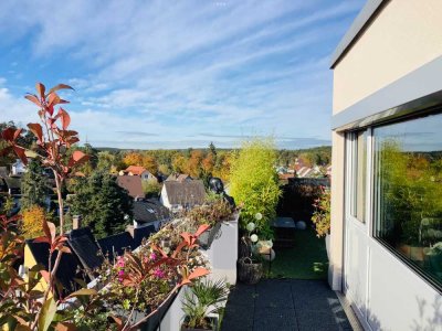 Modernes Penthouse in Waldrandnähe: 4 Zimmer, Dachterrasse und Naturblick, zentrale Anbindung
