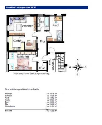 Jugendstilwohnung  3-Zimmer-Wohnung in Landshut
