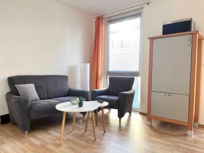 Möbliertes 1,5 Zimmer Apartment mit EBK, Balkon, Stellplatz