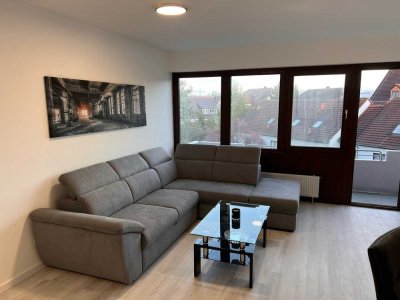 Erstbezug einer frisch sanierten und möblierten Wohnung mit Balkon im Herzen von Stuttgart-Vaihingen
