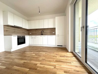 5-Zimmer-Neubauwohnung mit EBK, 2 Balkonen und traumhaftem Blick über Leipzig