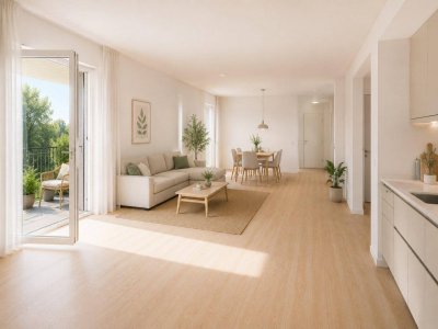Lichtdurchflutete 3-Zimmer-Dachgeschosswohnung mit ca. 11 m² Terrasse